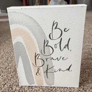 Inspirational Wall Art with Bold Text